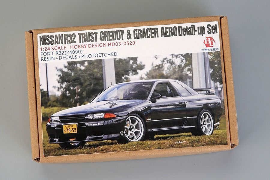 ホビーデザイン HD03-0520 1|24 日産 R32 トラスト グレッディ - グレーサー エアロ ディティールアップセット タミヤ用 R32 24090 レジン エッチングパーツ デカール