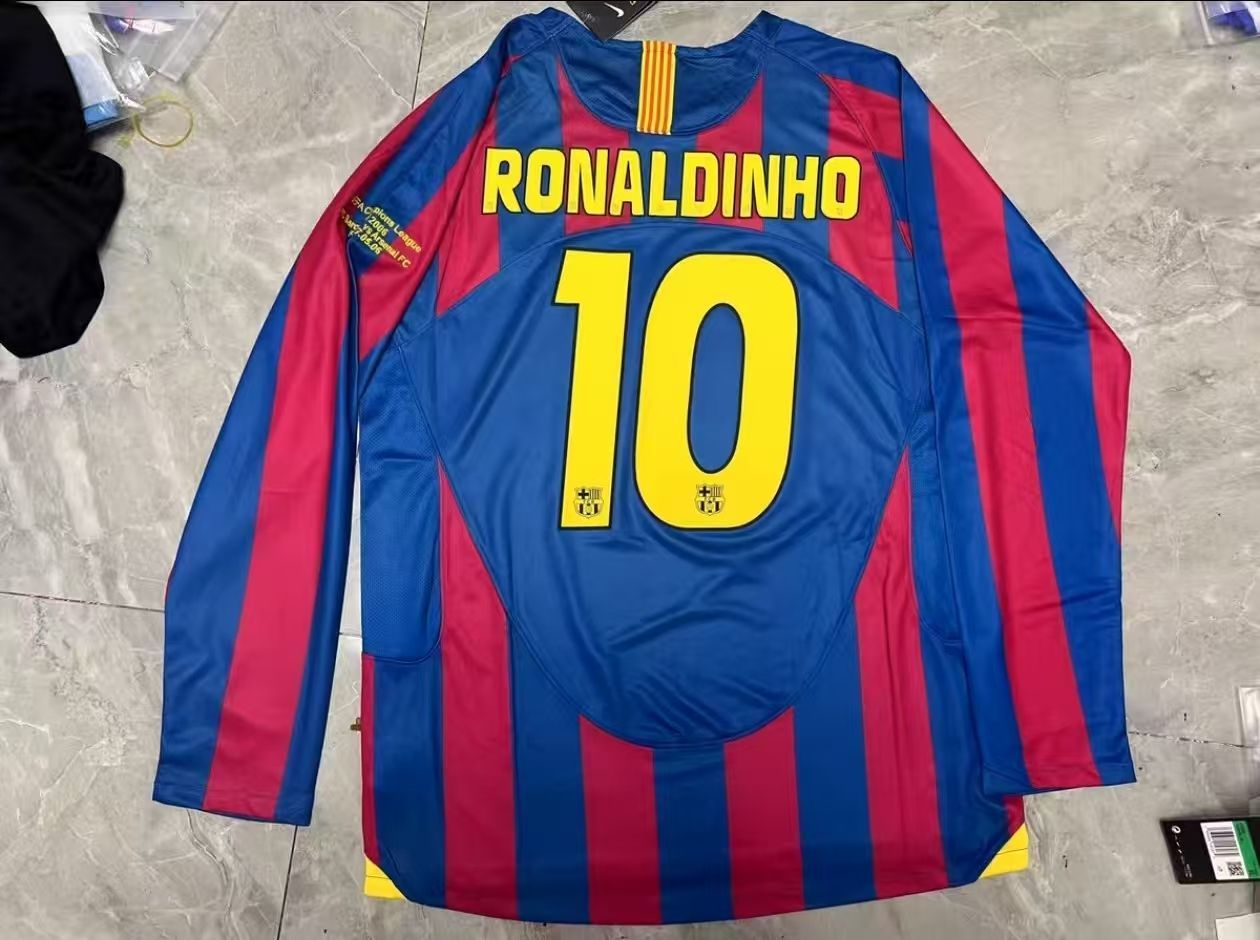 バルセロナ ロナウジーニョ ユニフォーム10番 RONALDINHO 長袖