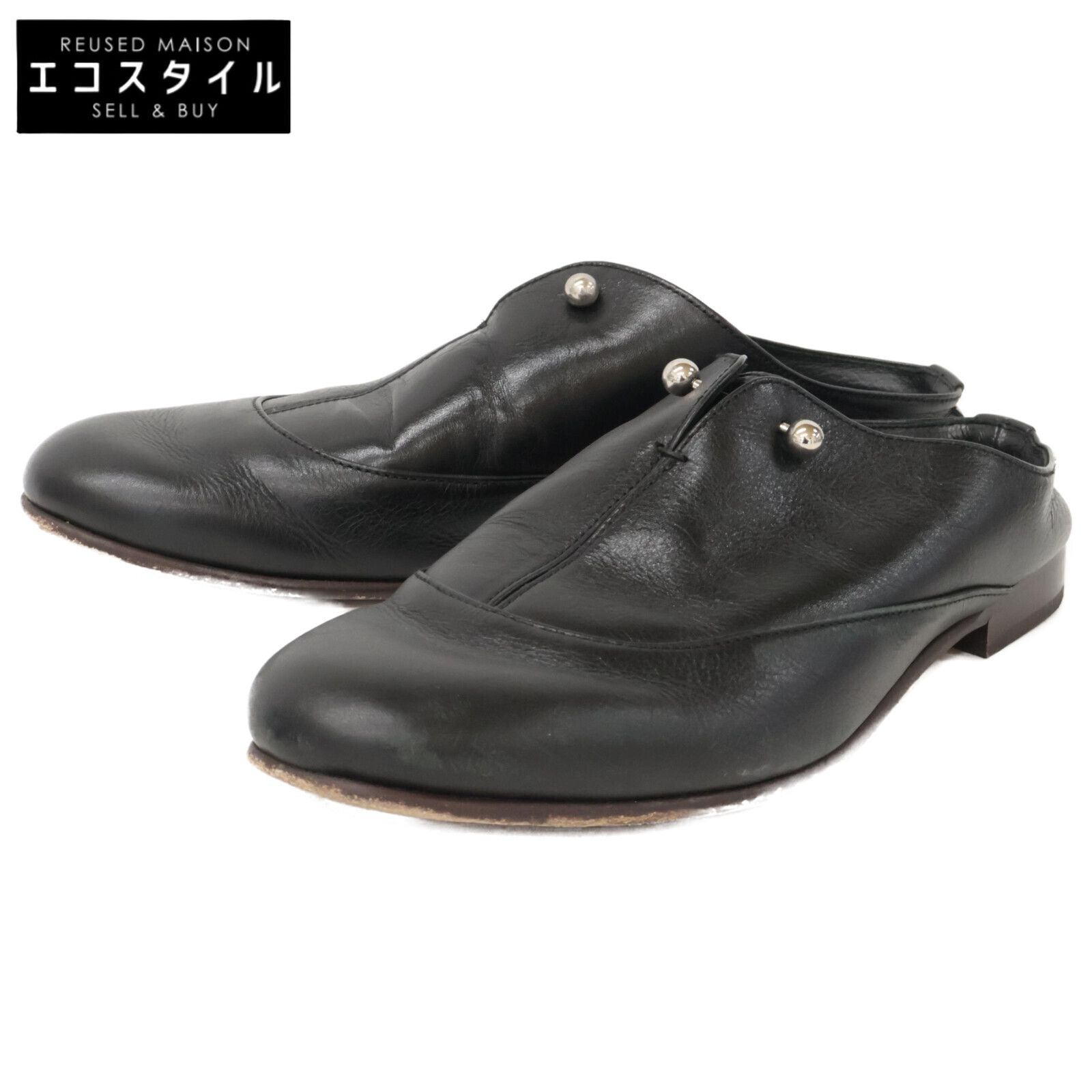 Ujoh ウジョー Pierce Mule レザー スリッパ型 ドレス 26