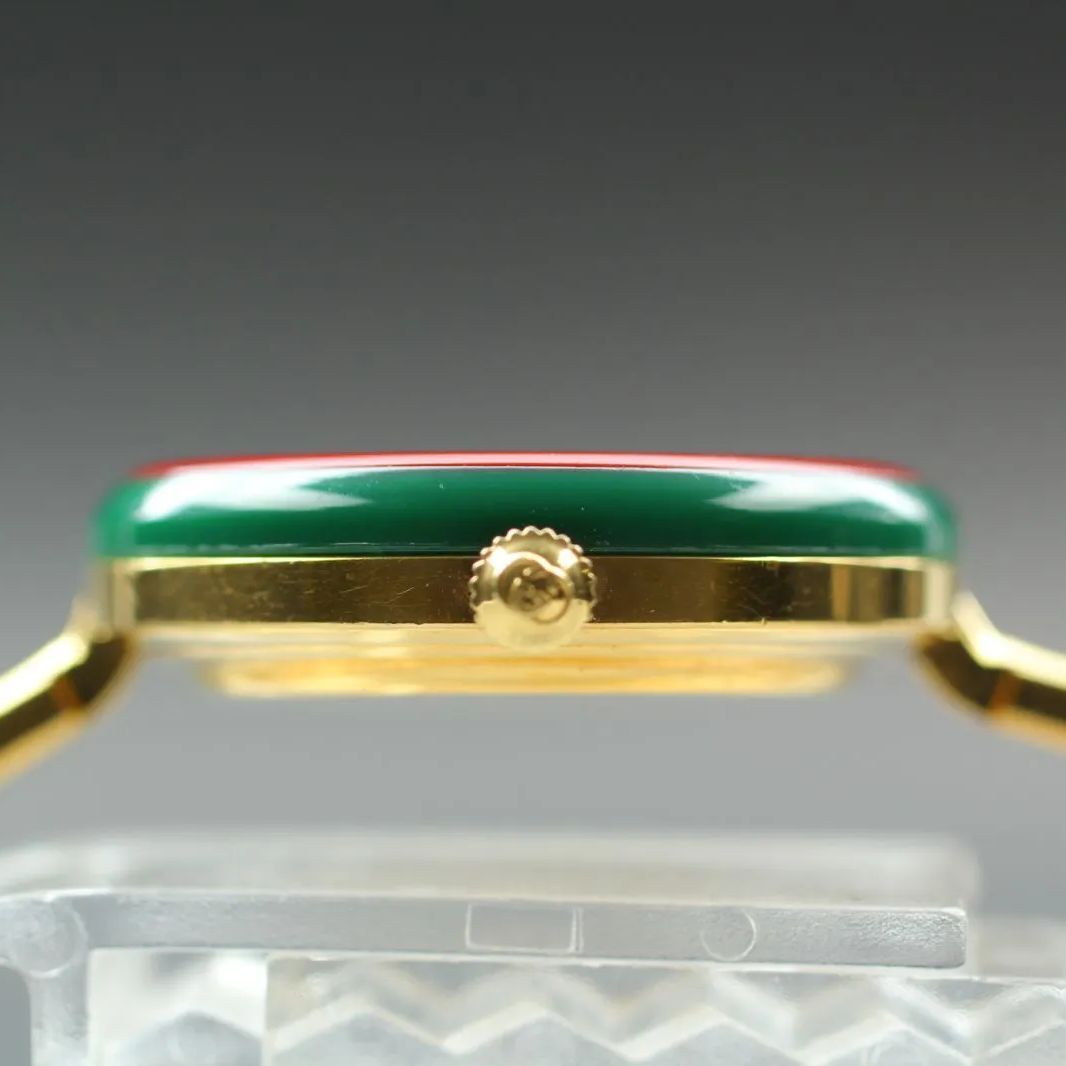 美品 グッチ GUCCI チェンジベゼル シェリーライン 腕時計 F600 美品 グッチ GUCCI チェンジベゼル シェリーライン 腕時計 F600