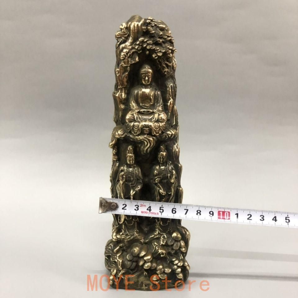仏教美術 西方三聖 銅製 仏像 彫刻 開運 風水 工芸品 美術品 置物 仏教美術 西方三聖 銅製 仏像 彫刻 開運 風水 工芸品 美術品 置物