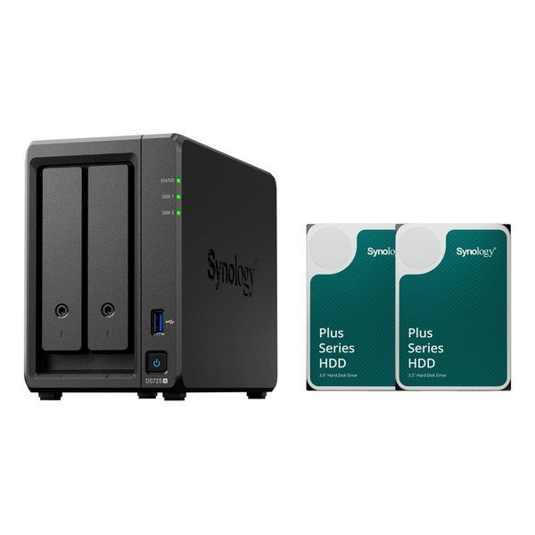 Synology シノロジー DiskStation DS725 HAT3300-6TB 2個 DS725 _HAT3300-6TB2 2661700 CHRISTIANNAURATH_COM_BR