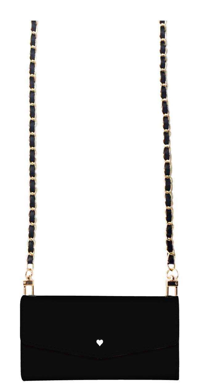 Android One S6 ケース 手帳型 アンドロイドワンS6  スマホケース レター 肩掛け チェーン付き ハート シンプル ワンポイント かわいい 大人女子 おしゃれ ストラップ ミラー付 カラー09