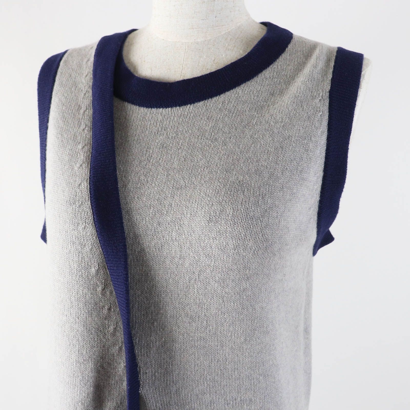 極美品◎CHANEL シャネル P51622 カシミヤ100％ ココマーク