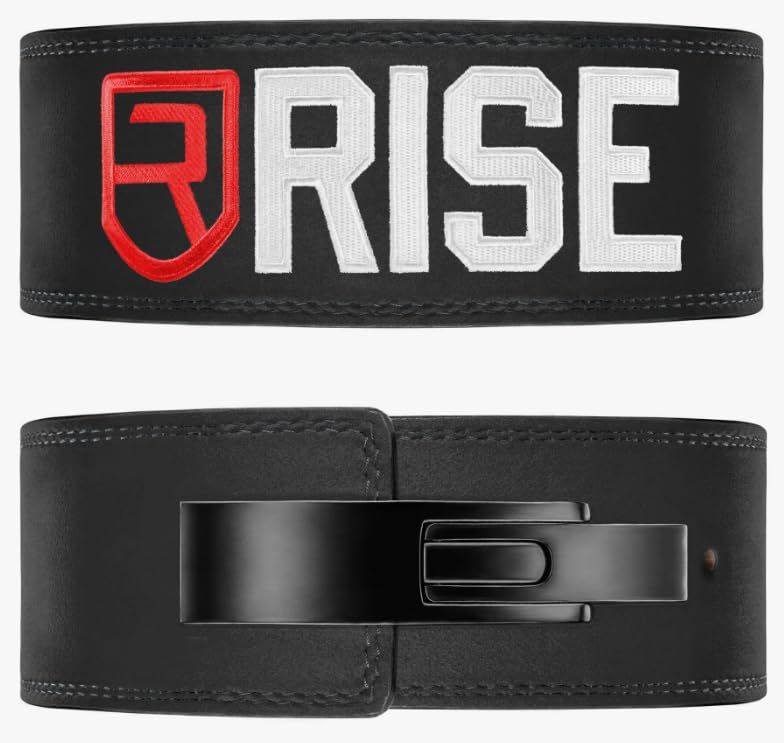RISE ライズ トレーニングベルト 筋トレ パワー リフティング ベルト レバーアクションベルト black10mm M black10mm M