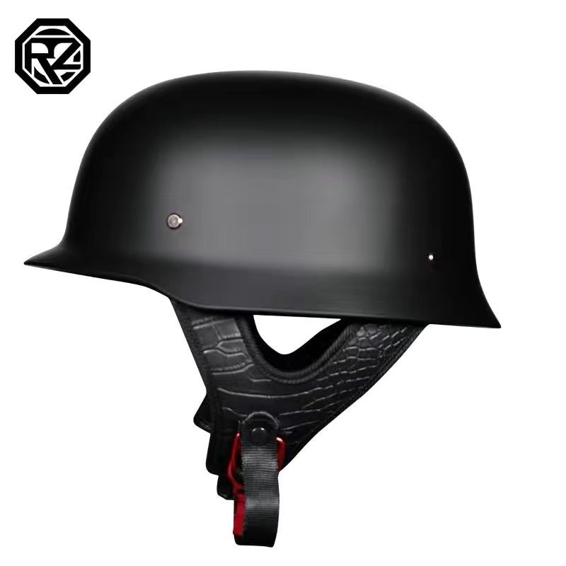 ドイツ軍風ヘルメット オートバイヘルメット ハーフヘルメット