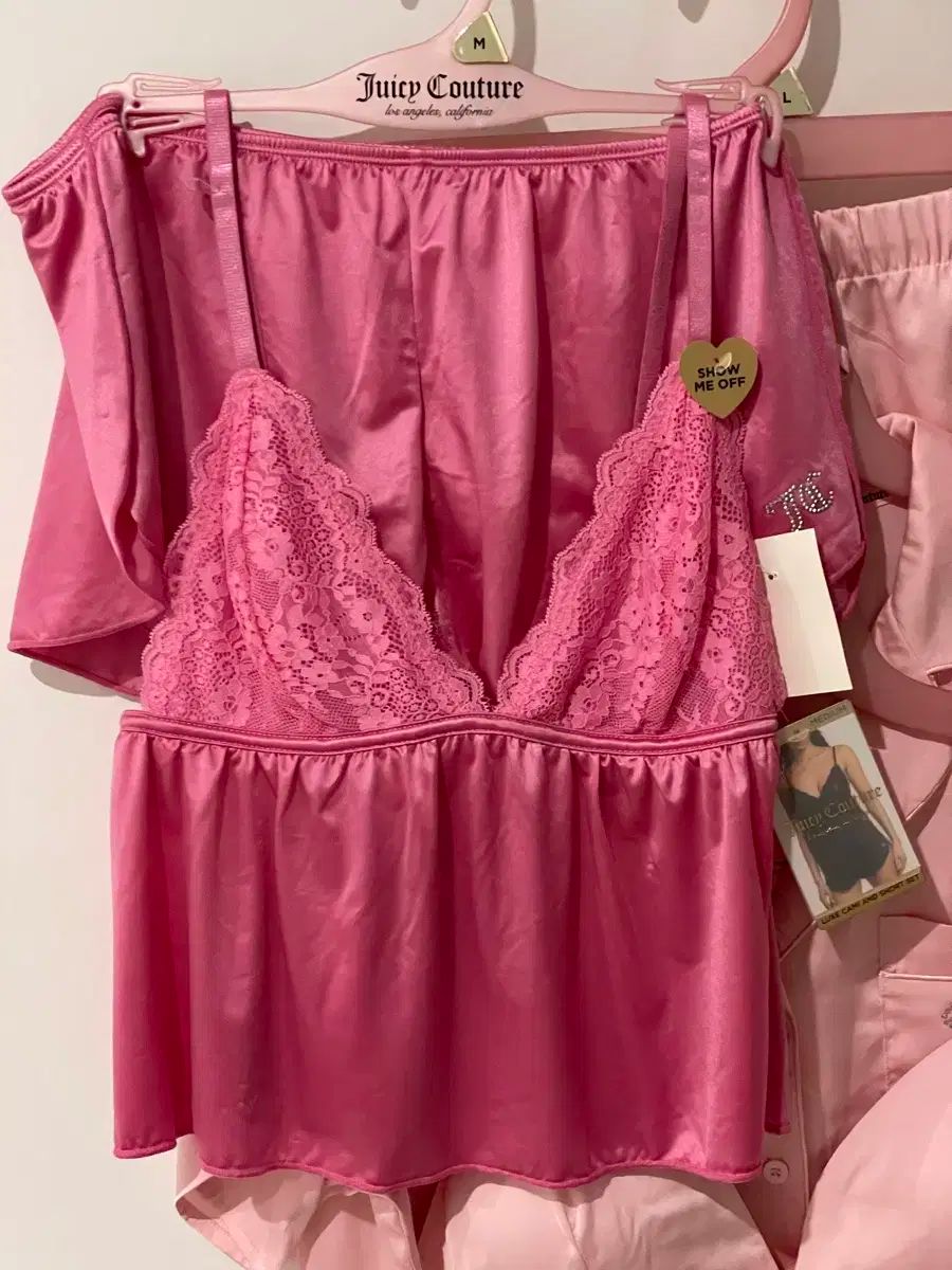JUICY COUTURE ジューシークチュール ピンク キャミー ショートパンツ セット 下着 パジャマ Babymetalclub ヴィンテージ