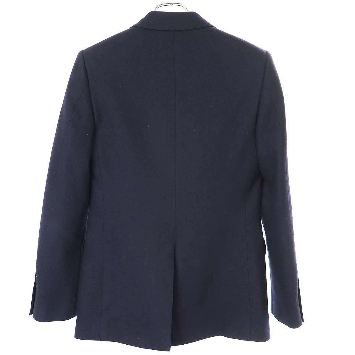 CELINE - CELINE セリーヌ カシミヤフランネル 2Bテーラードジャケット 2V742561F ネイビー 34 CELINE セリーヌ カシミヤフランネル 2Bテーラードジャケット
