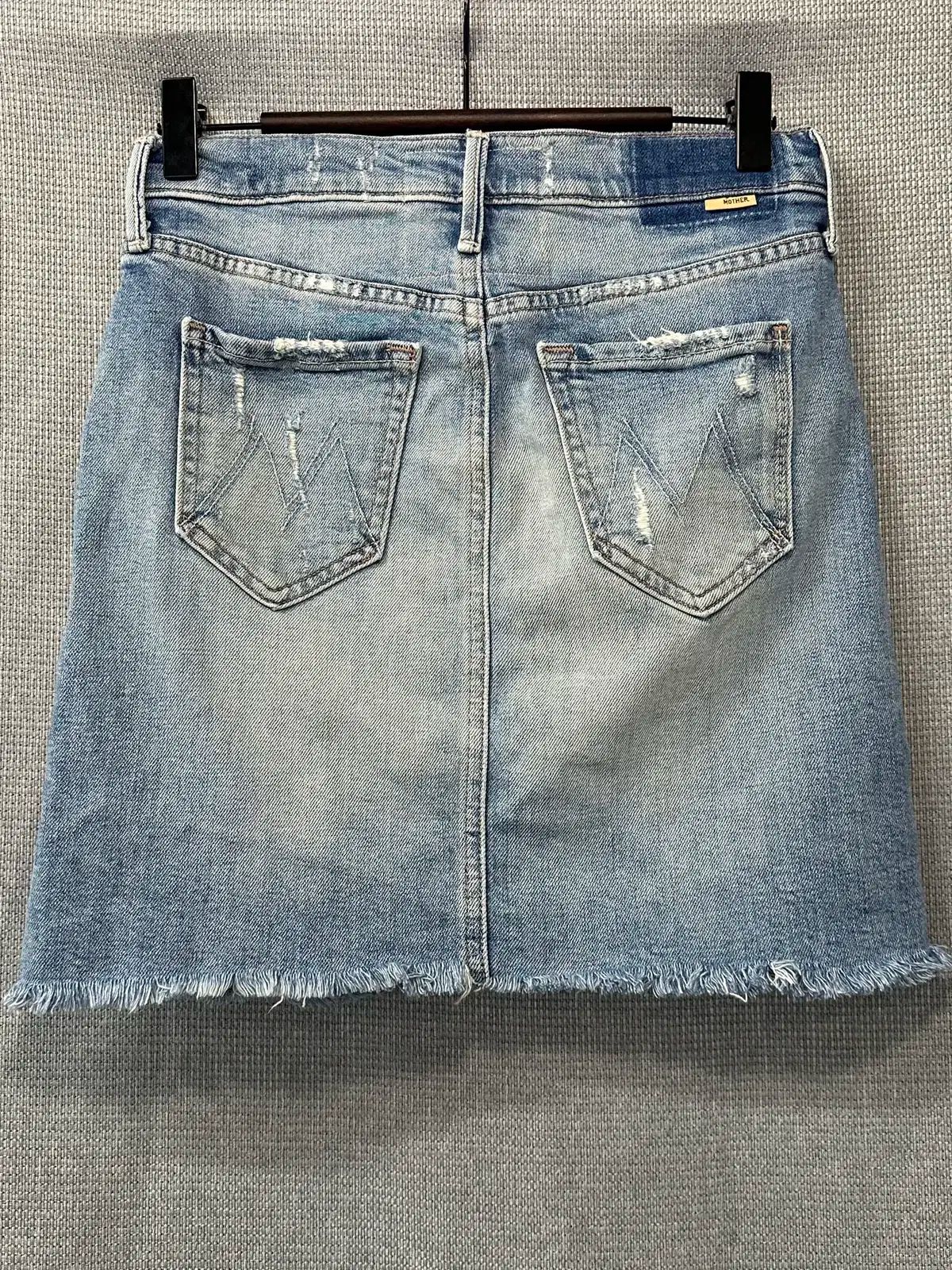 MOTHER デニム 刺繡 ミニスカート