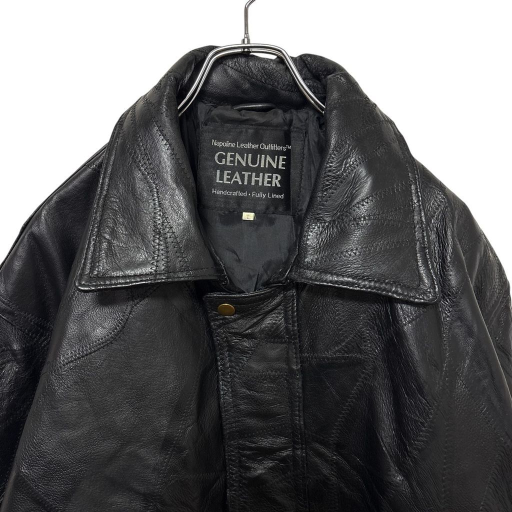 本皮ジャケット GENUINE LEATHER】 パッチワークレザージャケット S-2957 - メルカリ
