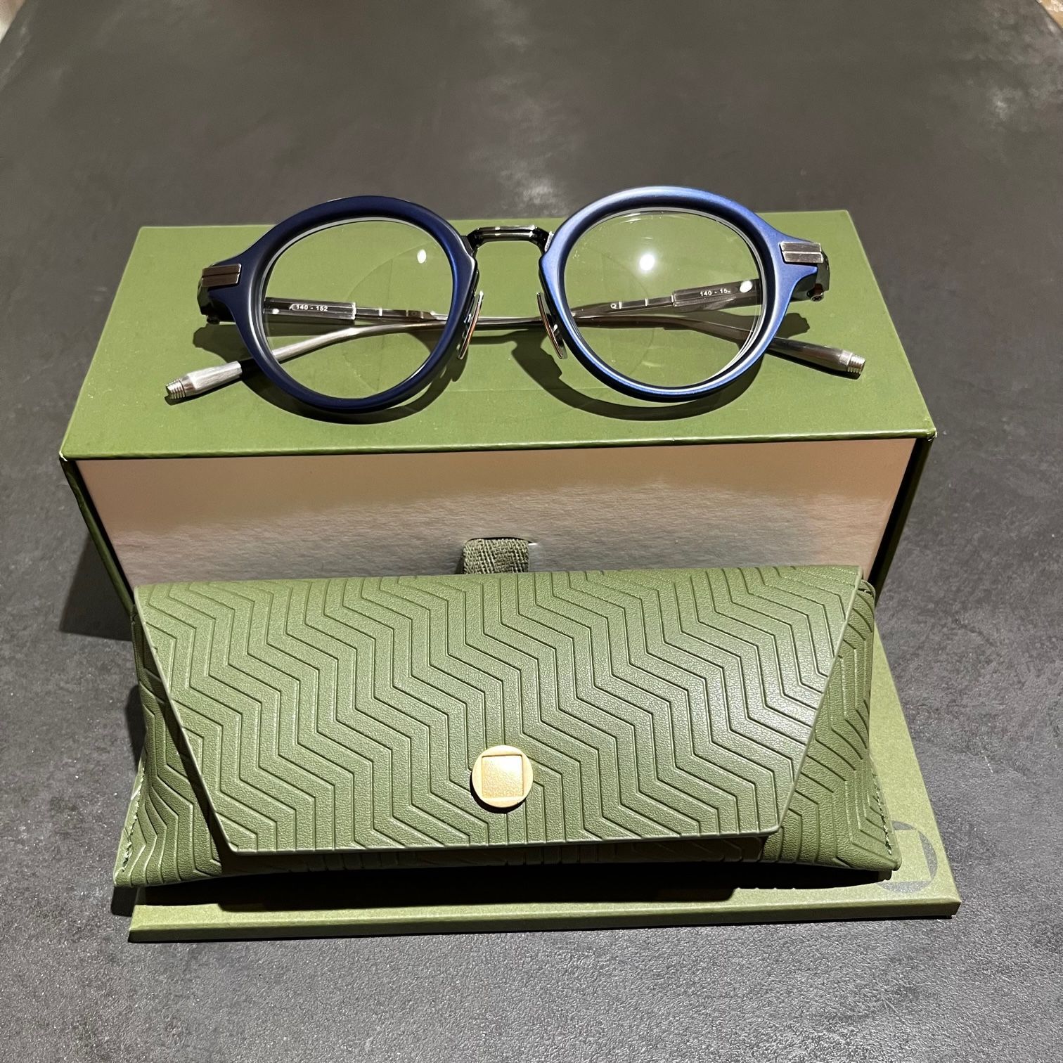 定価110000円 美品 AKONI COPERNICO AKX-415C-45 メガネ 眼鏡 アコニ