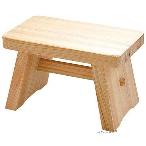 水に強く耐久性よいひのき製の 風呂椅子 バスチェア 大 30.5×18×高さ19cm 木の椅子でちょっと温泉旅館気分を味わえます エンヴェールヘルック