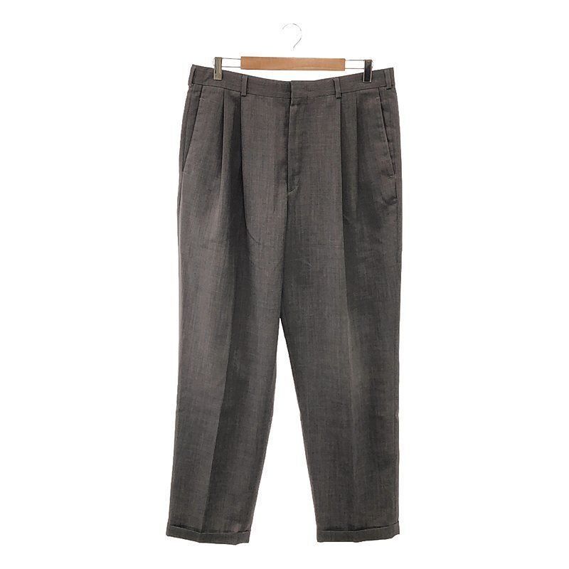 90s slates 2タック スラックス 黒 ウール ビンテージ usa 80's~90's “Roberto Villini COLLEZIONE” Worsted Wool Slacks 2