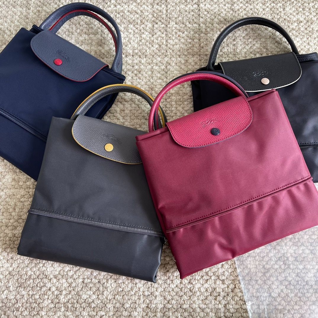 Longchamp ロンシャン 2way バッグ 大容量 男女兼用旅行 通勤通学 トートバッグ 旅行用バッグ ショルダーバッグ拡張 4色選択