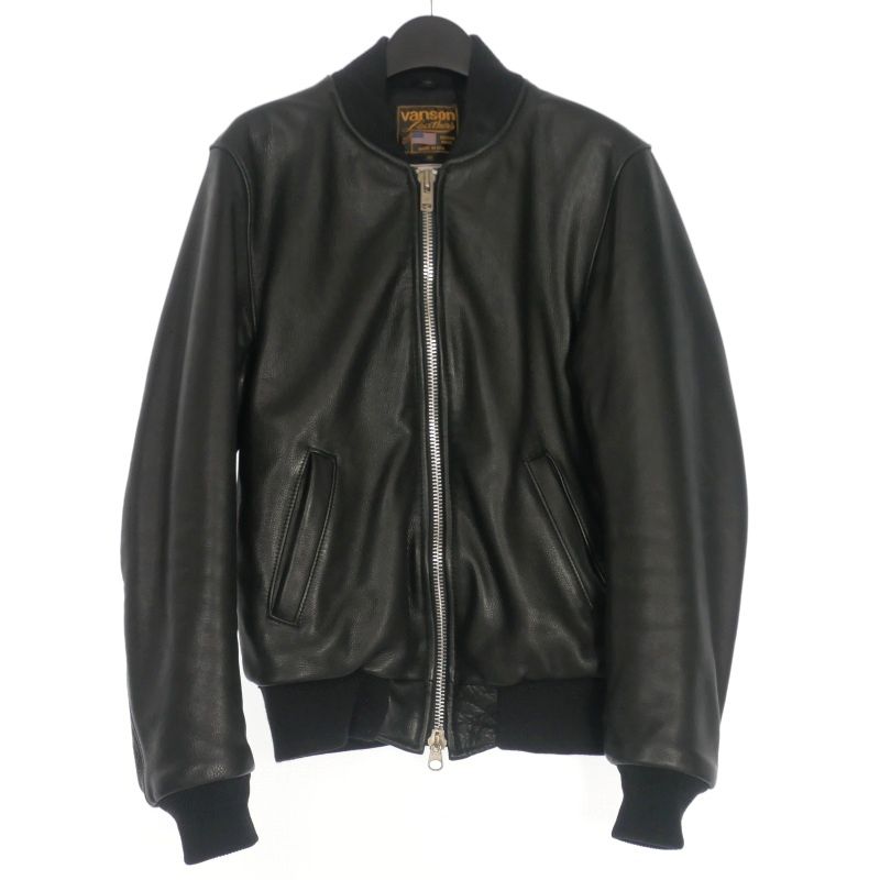 Vanson ブラック シングルライダースジャケット 36 VANSON Vanson ブラック シングルライダースジャケット 36 VANSON