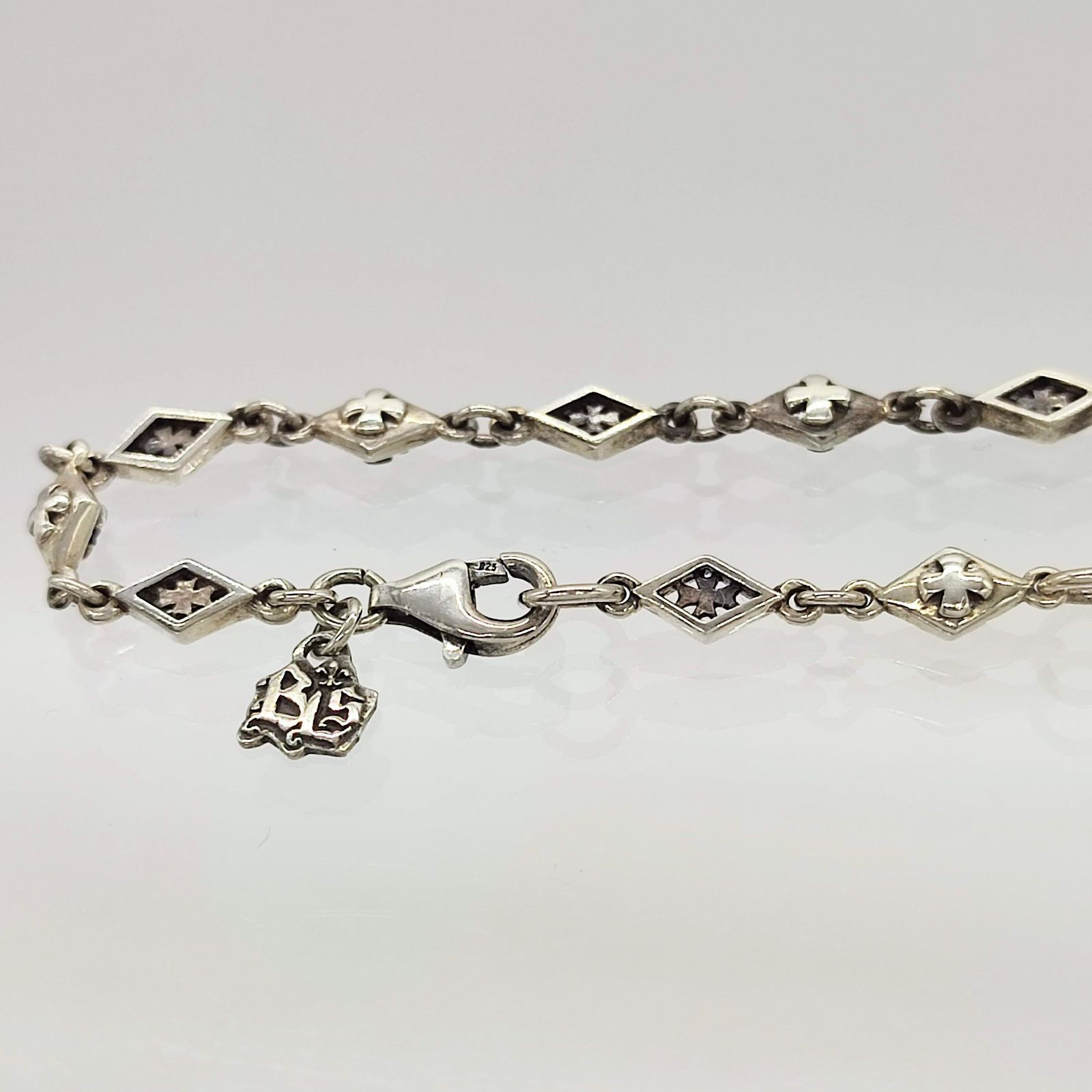 美品】BLESS シルバーチェーンネックレス クロスモチーフ シルバー925 