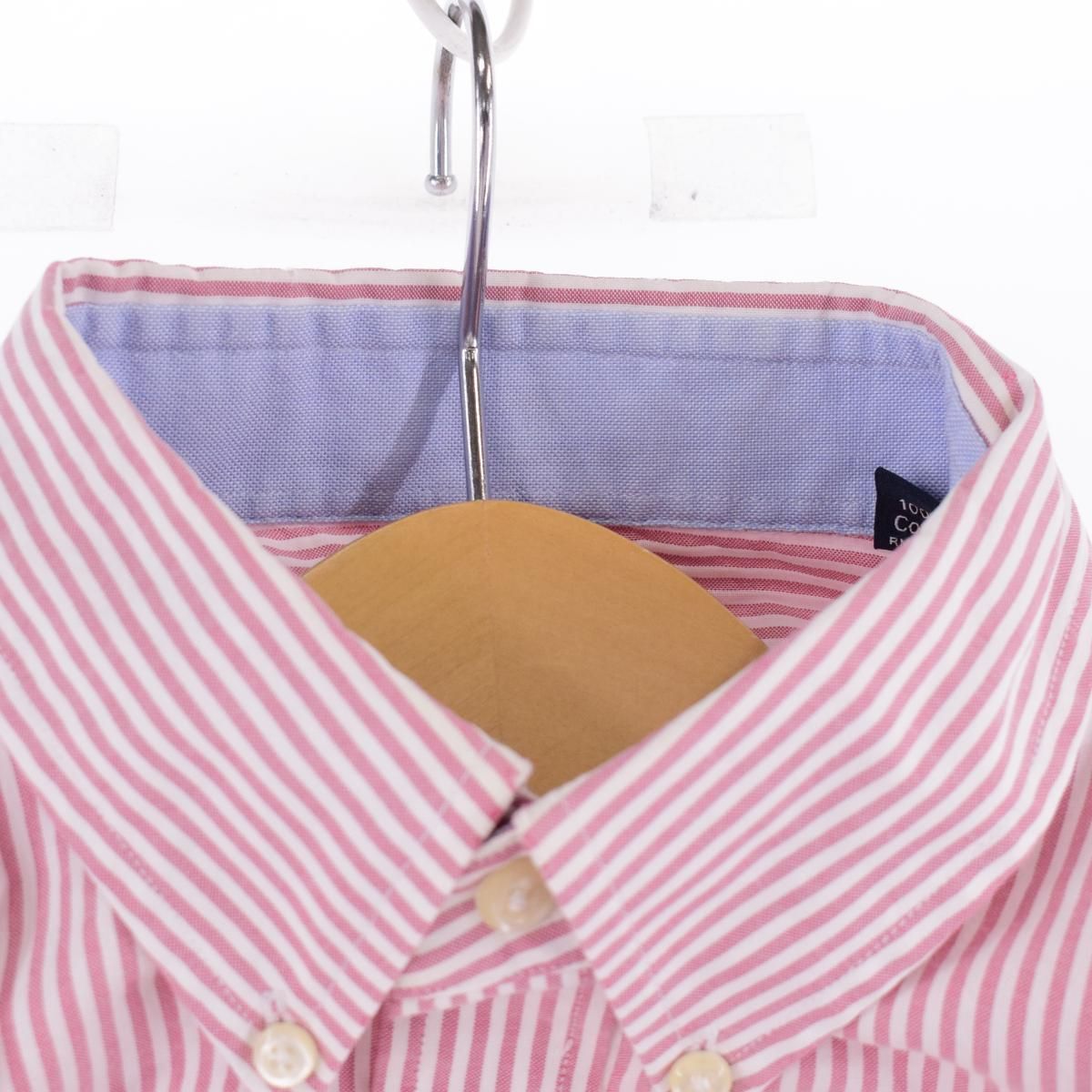 ノーティカ NAUTICA CLASSIC FIT 長袖 ボタンダウンストライプシャツ メンズL /eaa345163