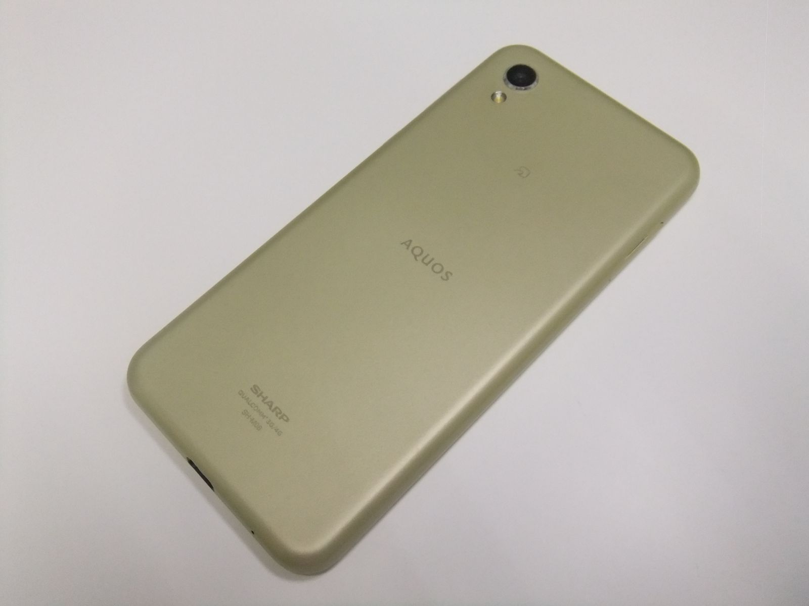 中古】 AQUOS sense2 SH-M08 アッシュイエロー SIMフリー - ケータイ