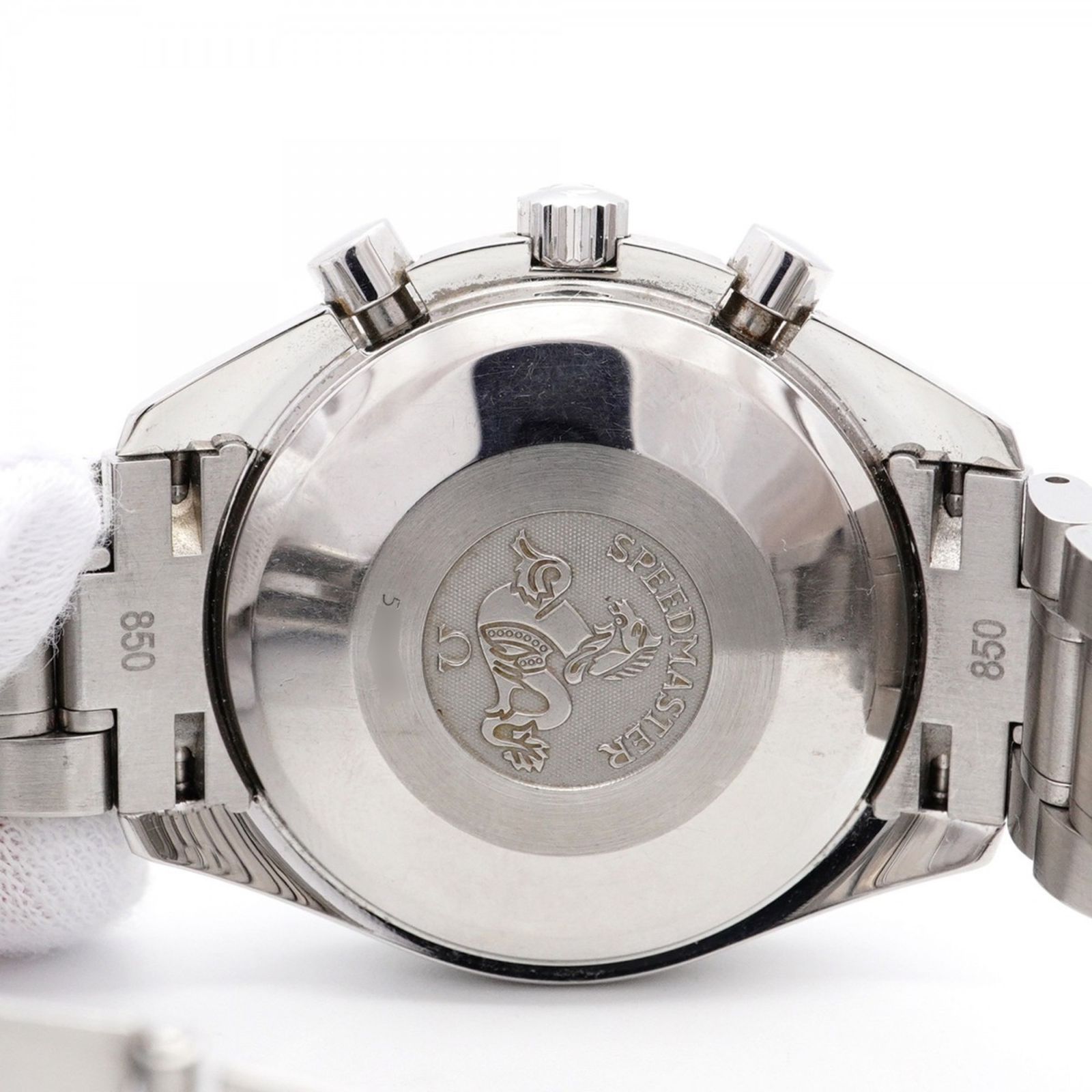 オメガ スピードマスター 3513.30.00 シルバー文字盤腕時計 メンズ