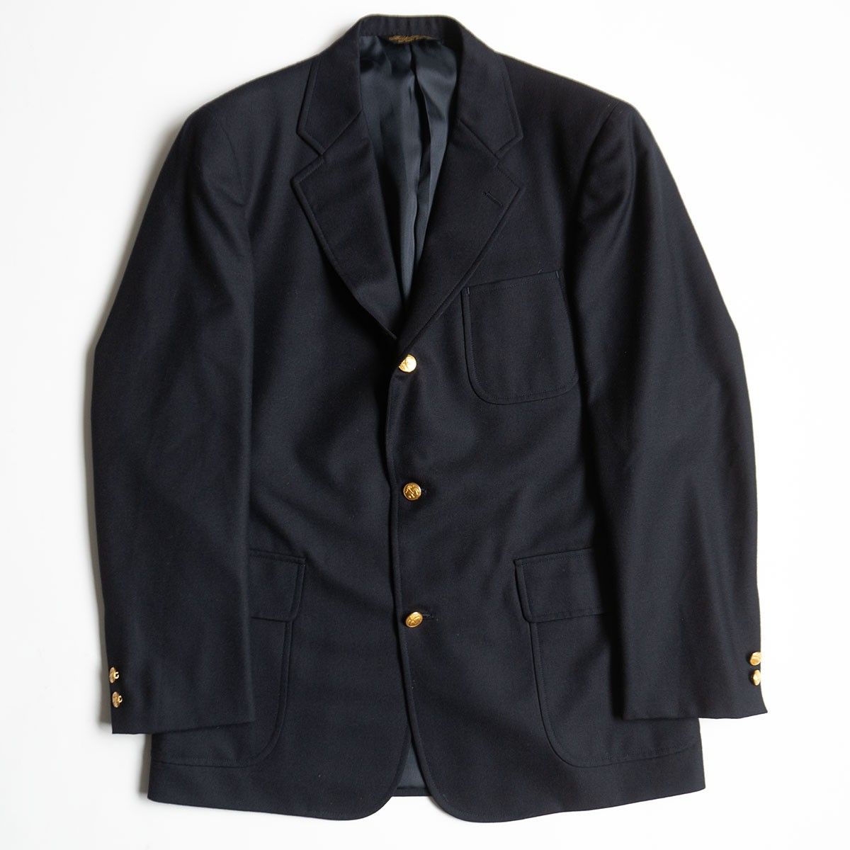 最高級品】BROOKS BROTHERS【テーラードジャケット /紺ブレ】40REG 金 