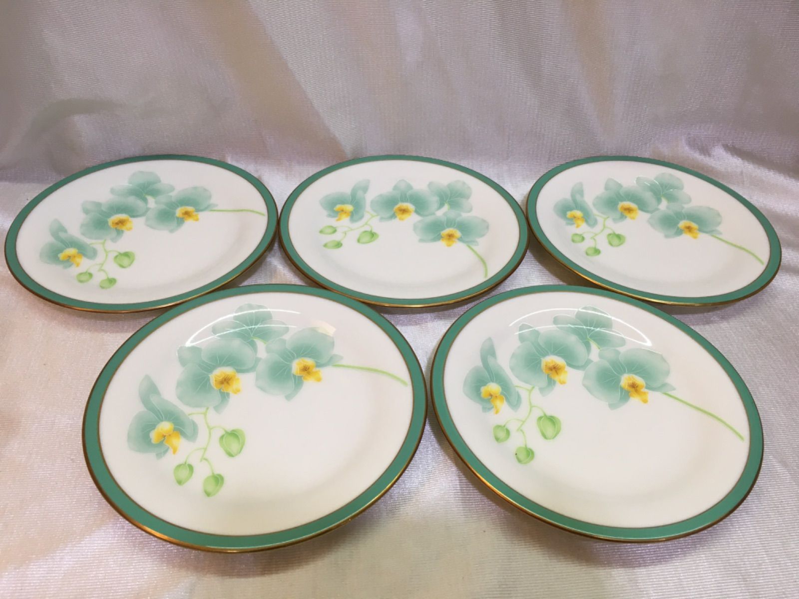 香蘭社 プレート 胡蝶蘭 5枚セット グリーン - メルカリ