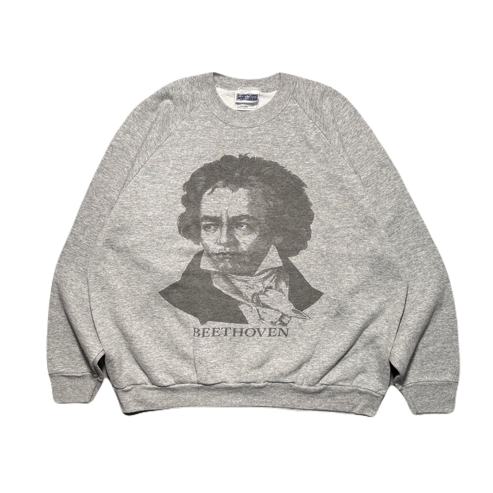 BEETHOVEN Print Sweatshirtヴェートーヴェン プリント グレー