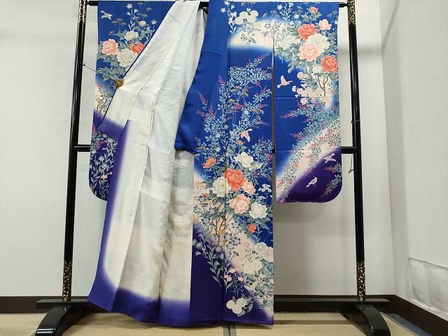 平和屋着物□豪華振袖 牡丹花鳥文 暈し染め 逸品 CAAI8240yc - メルカリ