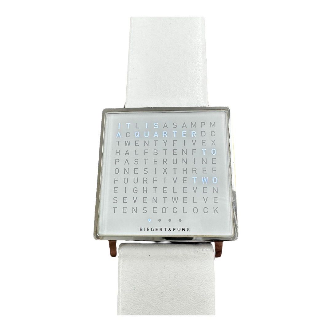 QLOCKTWO WATCH クロックツー ウォッチ QLOCKTWO WATCH クロックツー ウォッチ QLOCKTWO(クロックツー)、文章