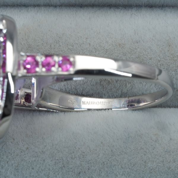 モーブッサン リング アメジスト サファイア ダイヤ ダイヤモンド  