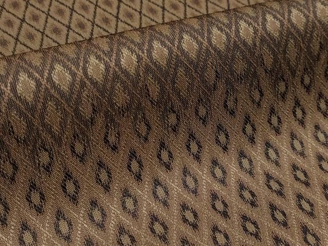 平和屋本店■極上　男性　伝統工芸士　曽根武勇　お召　菱吉祥文　逸品　未使用　CYAA1070s5 平和屋本店□極上 男性 伝統工芸士 曽根武勇 お召 菱吉祥文 逸品 未