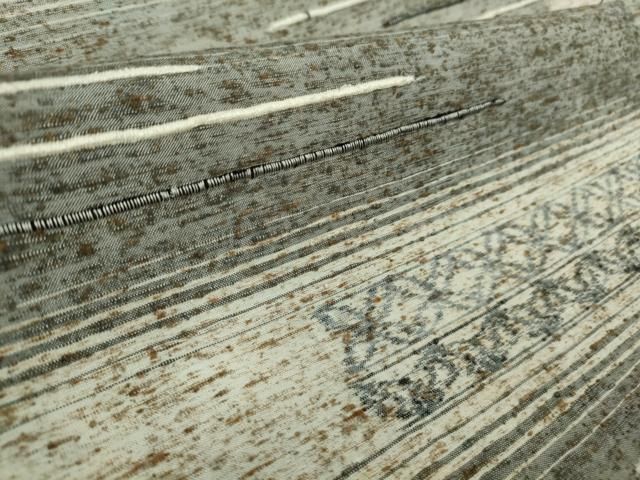 ぜんまい紬 七宝文