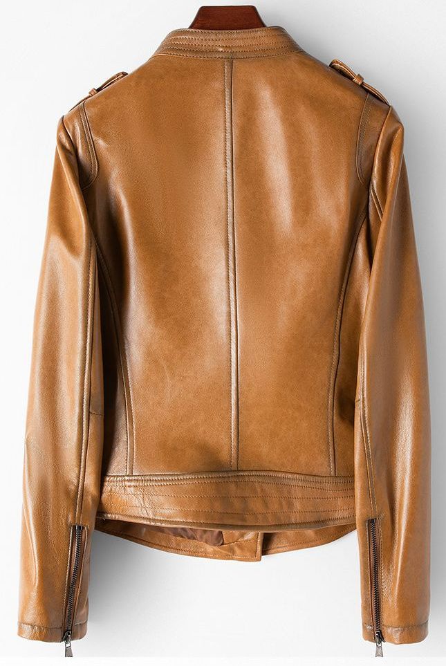 新品限定 レディース高級 本革↑超ソフトなラムレザージャケット