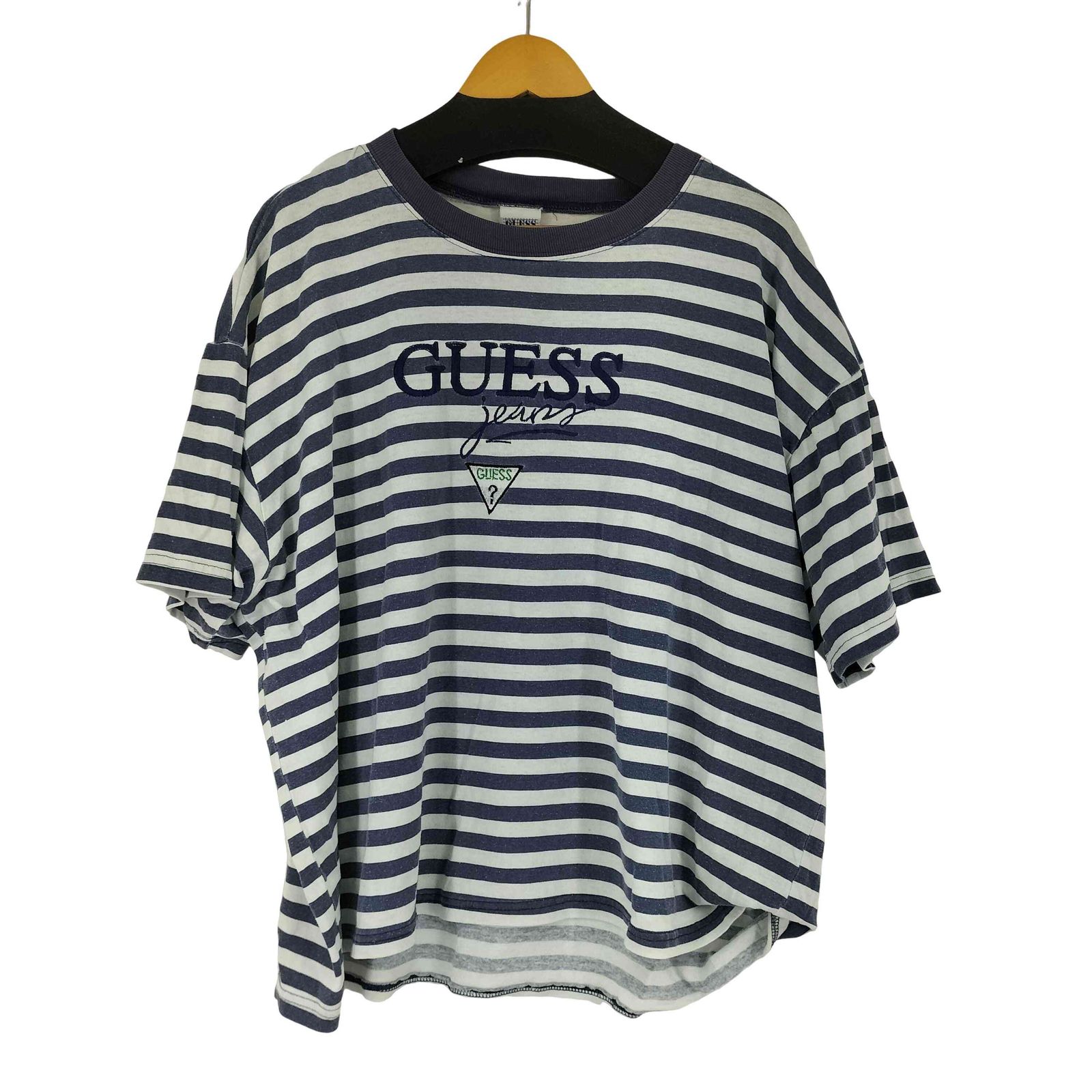 ゲス GUESS 90s USA製 ボーダークルーネックTシャツ メンズ 表記無 