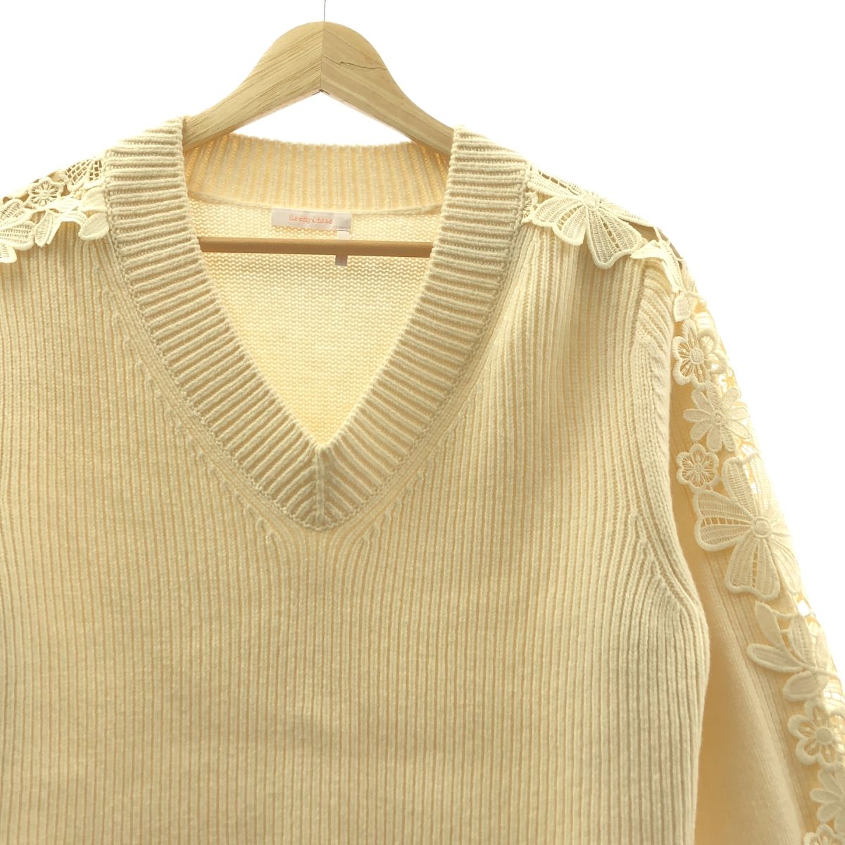 SEE BY CHLOE / シーバイクロエ | フラワー 刺しゅう クロシェニット