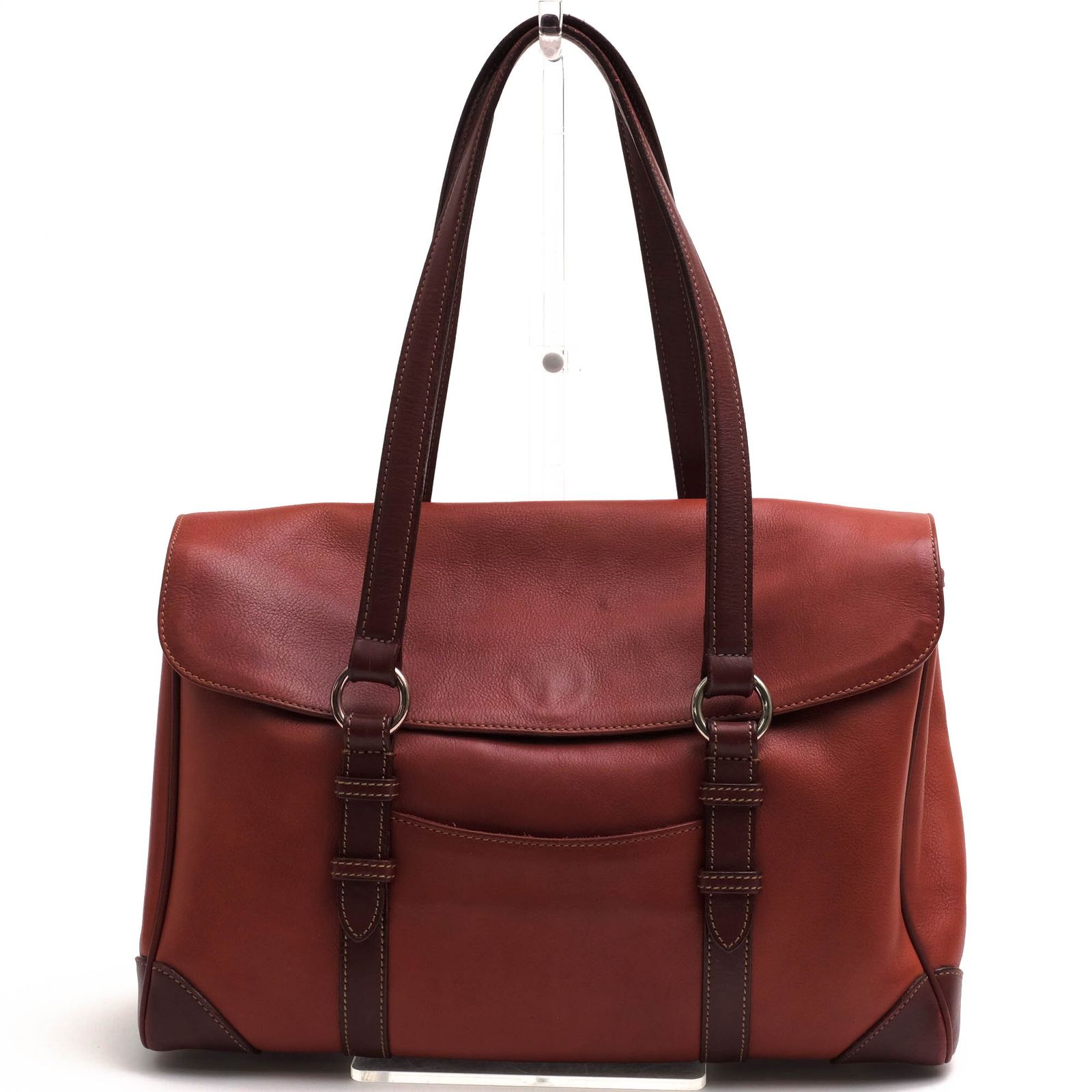 【美品】SOMES SADDLE ソメスサドル ビジネスバッグ 本革 ブラウン 凛とした佇まいと機能美 | レディースビジネスバッグに新作登場