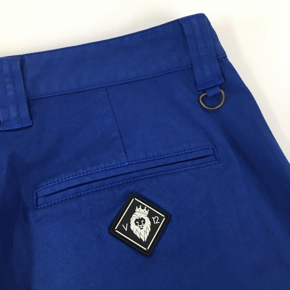 値下げ【新品】ヴィトゥエルヴ パンツ ブルー シンプル ストレッチ  メンズ L ゴルフウェア V12