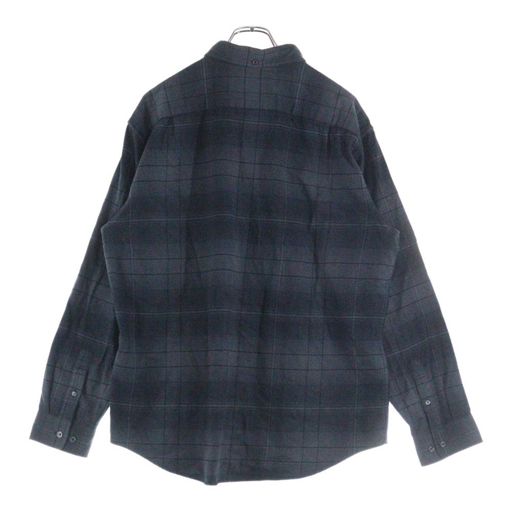 SUPREME シュプリーム 23SS Shadow Plaid Flannel Shirt シャドープレイド フランネル 長袖シャツ ブラック
