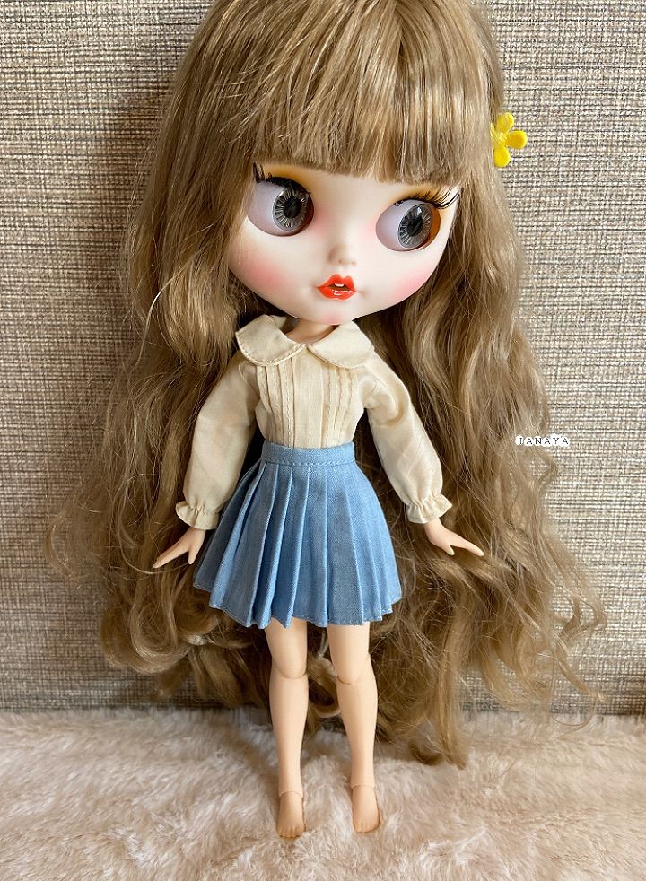 JANAYA ハンドメイド　blytheブライス服　プリーツスカート　翌日発送