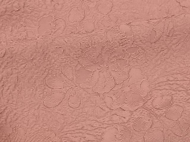 平和屋着物□上質な色無地 辻が花地紋 薄紅色 正絹 逸品 未使用  