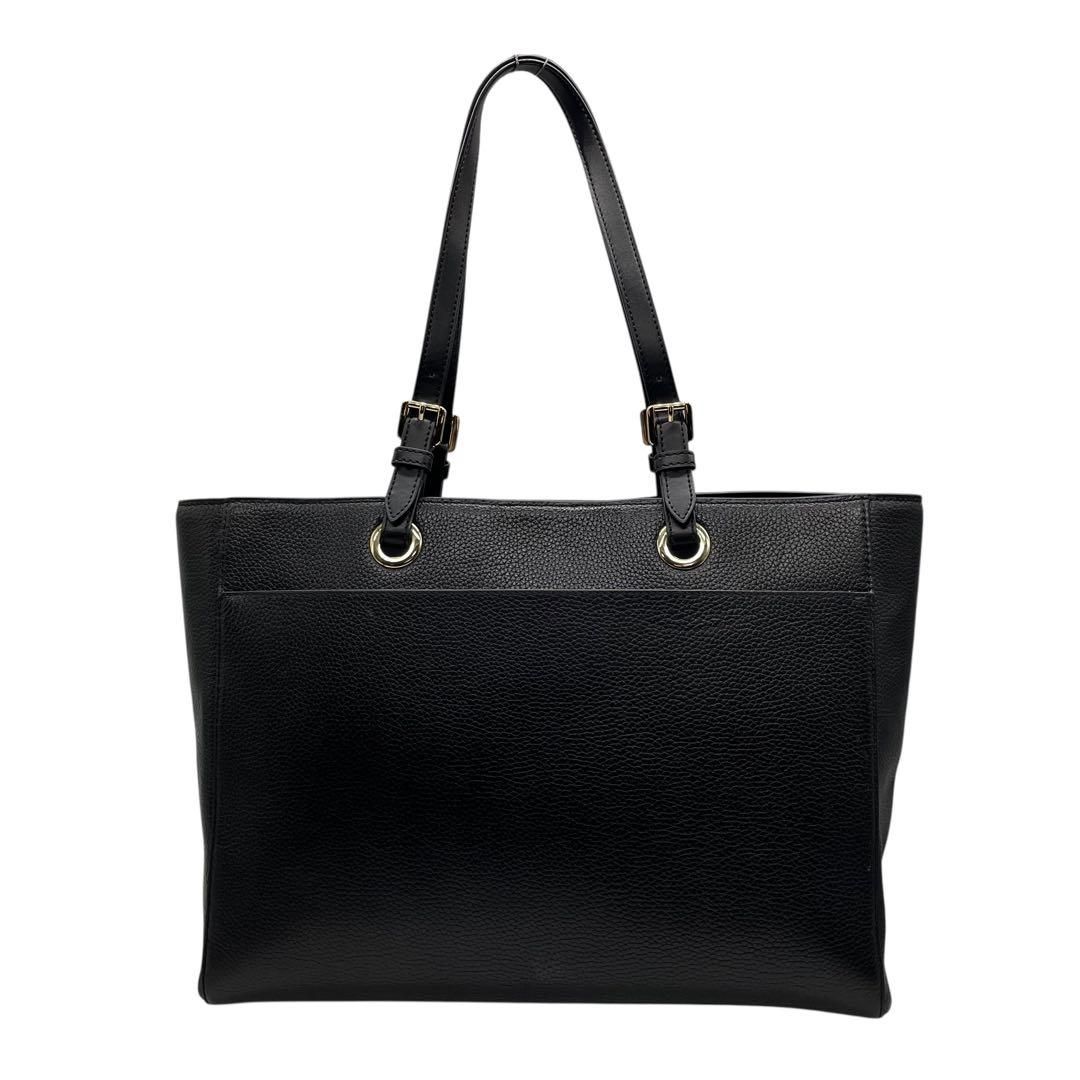 【大容量】マイケルコース　トートバッグ　レザー　黒　A可　ゴールド金具　刻印 大容量】マイケルコース トートバッグ レザー 黒 A可 ゴールド金具 刻印