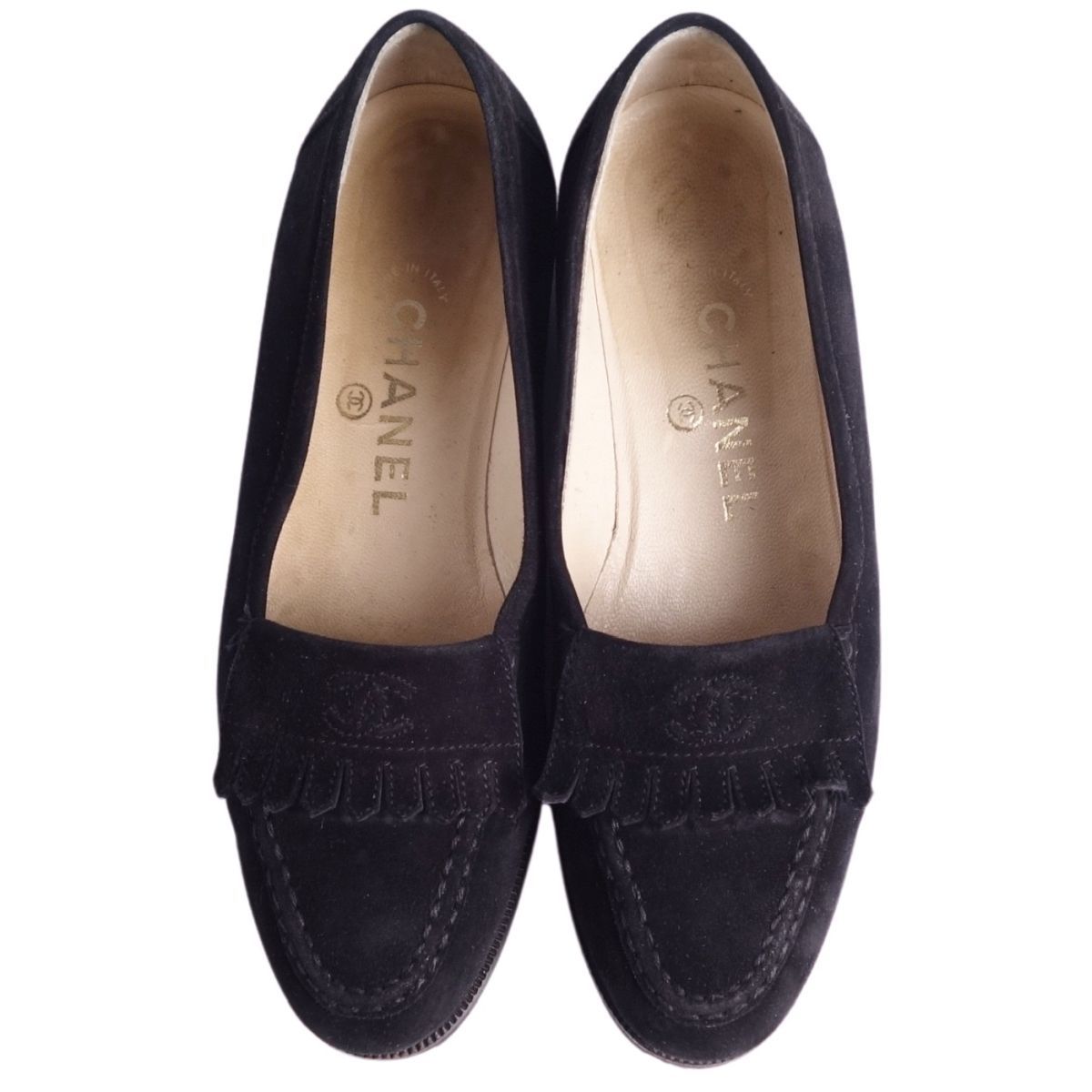 美品 Vintage シャネル CHANEL ローファー モカシン ココマーク Vintage シャネル CHANEL ローファー モカシン ココマーク キルト