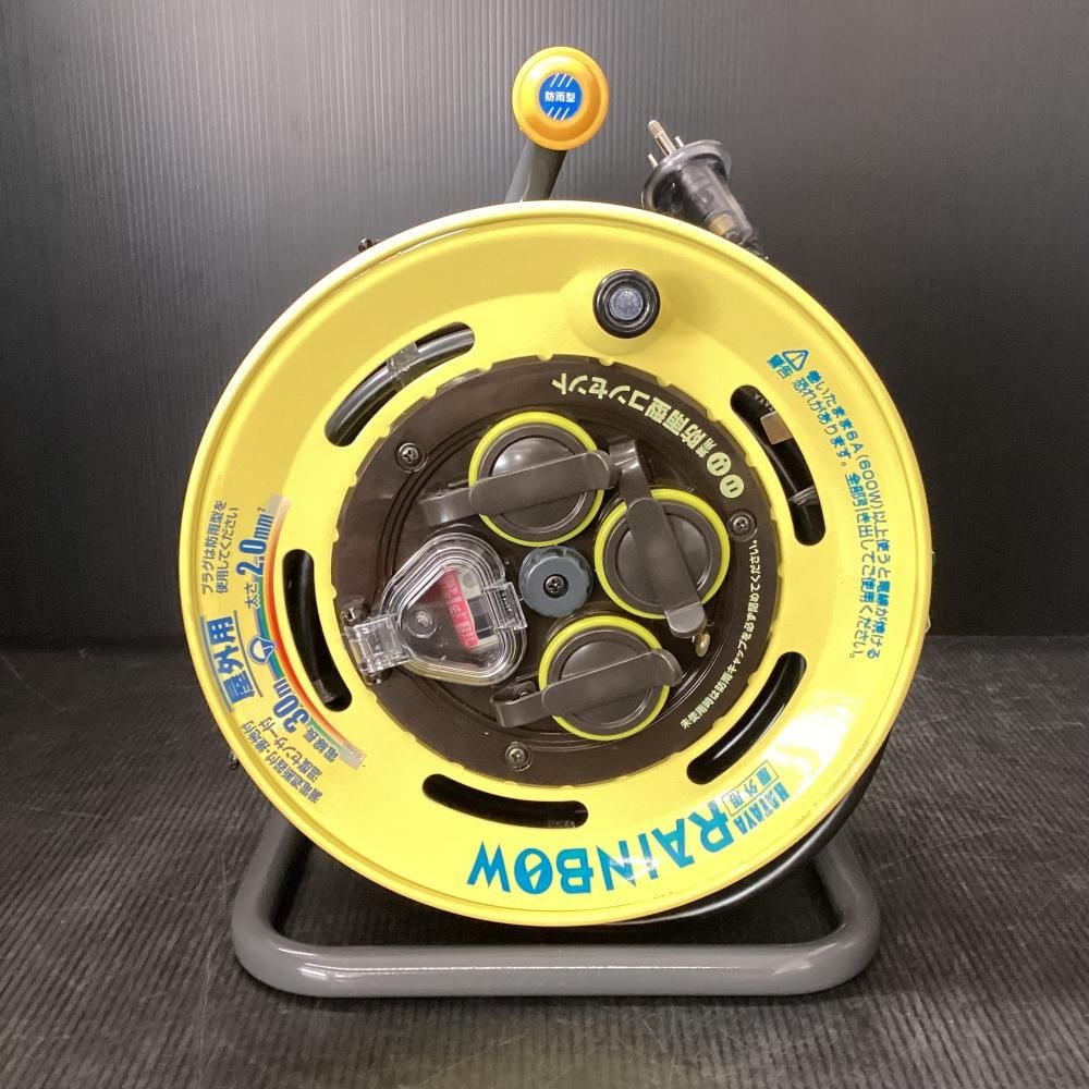 ♥品 HATAYA|ハタヤ SBE-30KC 防雨型漏電遮断器付コードリール 30m 203