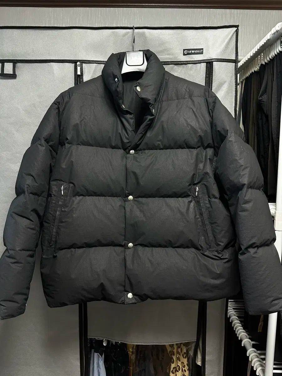 2 コモリ 24aw コットンナイロン ダウン ブラック