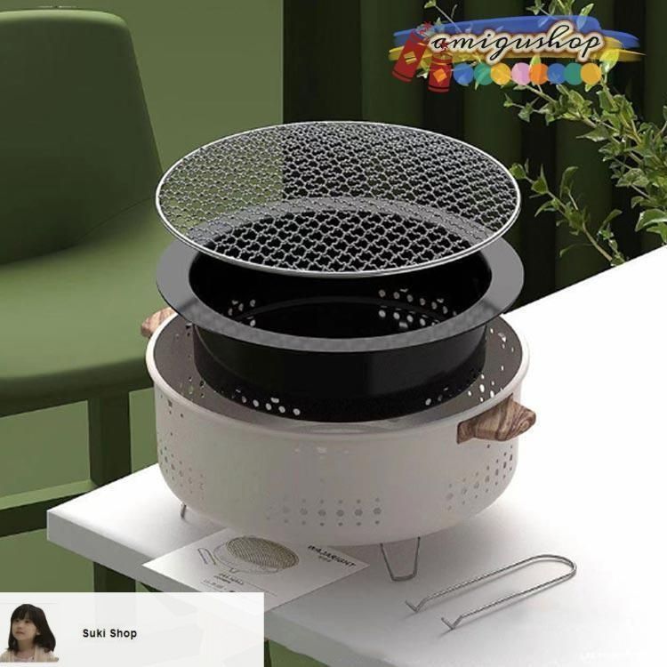 新しい未使用卓上 七輪 鍋 美味しい炭火焼き アウトドア