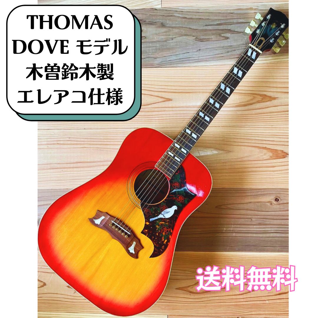 ビンテージDOVE アコースティックギター エレアコ仕様 木曽鈴木