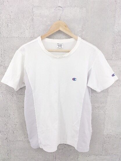 Champion チャンピオン 半袖 Tシャツ カットソー LARGE オフホワイト グレー #  【1002798147898】