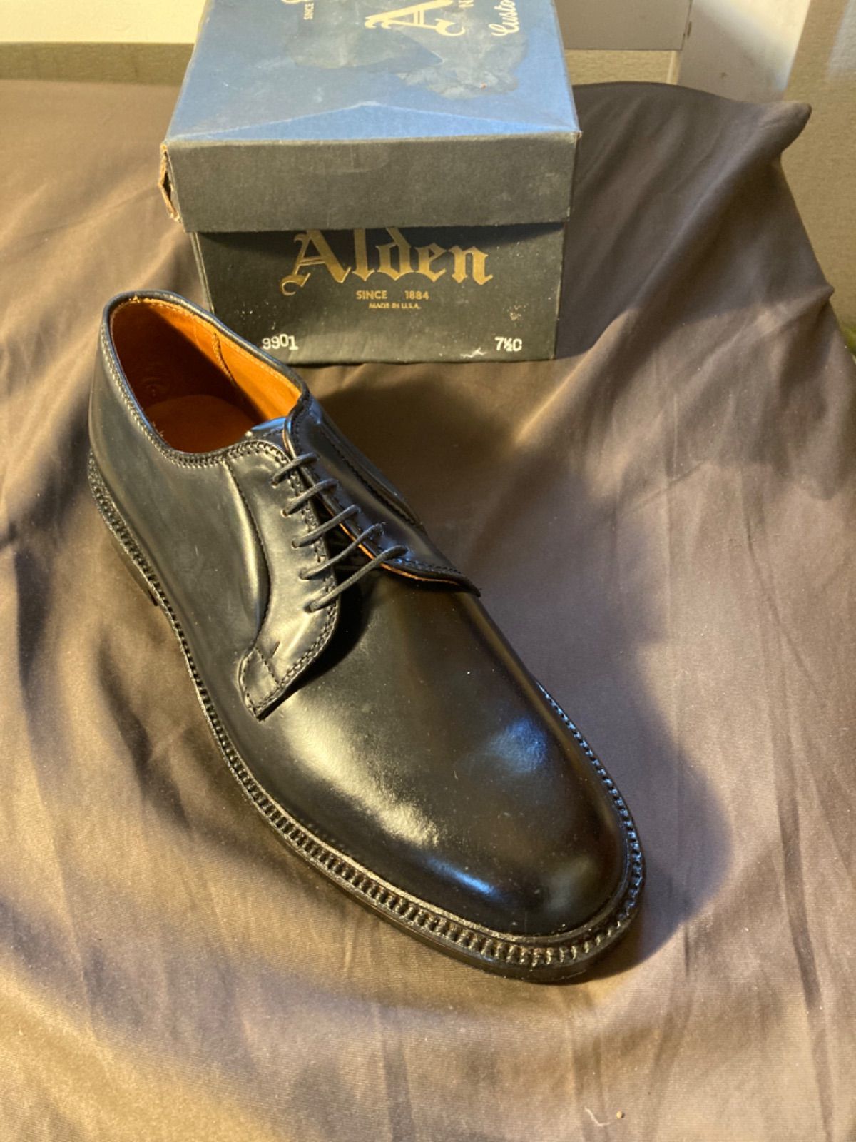 18.48万円 未入荷7.5Cウィズ 71年製 Alden オールデン 新品 ホーウィン