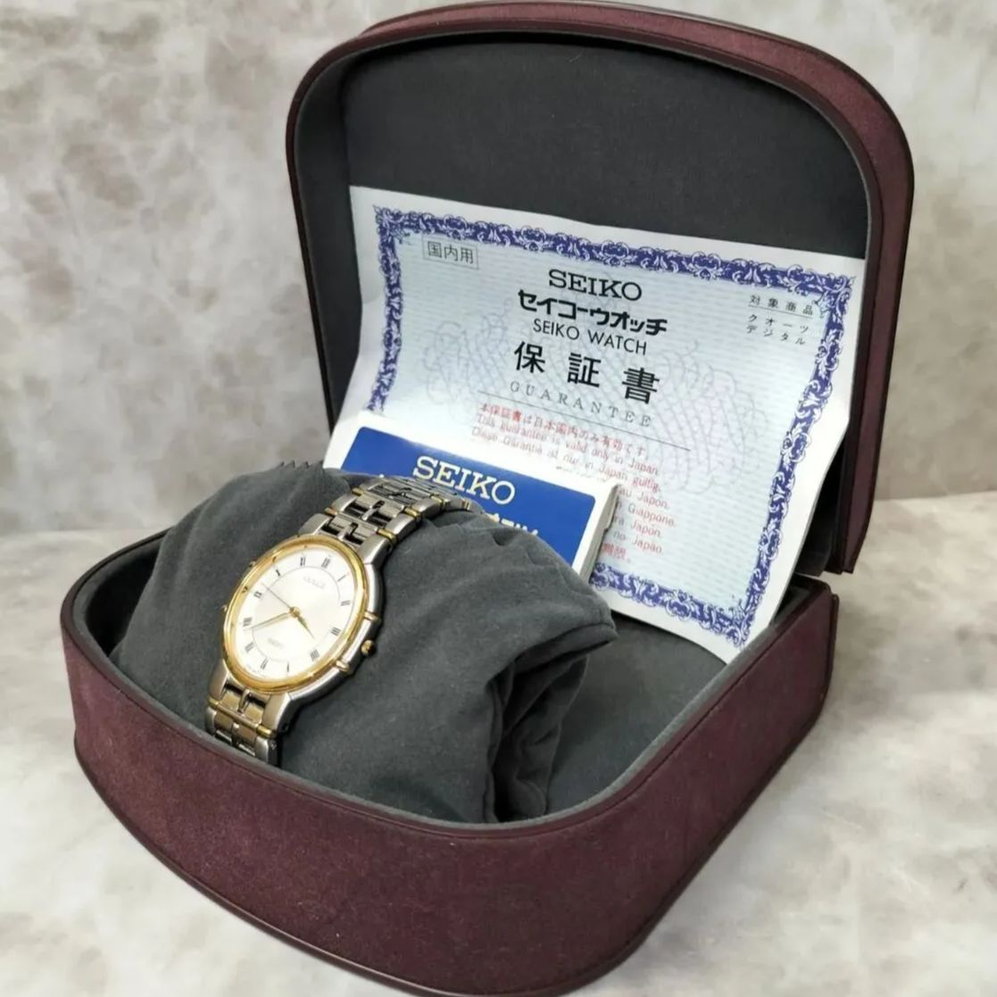 新品電池交換済 SEIKO ドルチェ ヴィンテージウォッチ 8N41 GOLD. 楽天市場】セイコー SEIKO ドルチェ メンズ 腕時計 8N41-6290 ゴールド