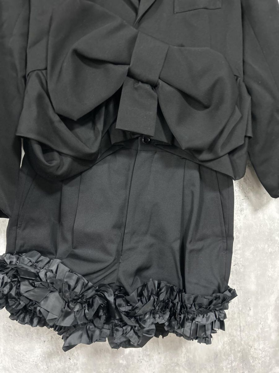 COMME des GARCONS コムデギャルソン コムコム リボン セットアップ sizeS 黒 レディース