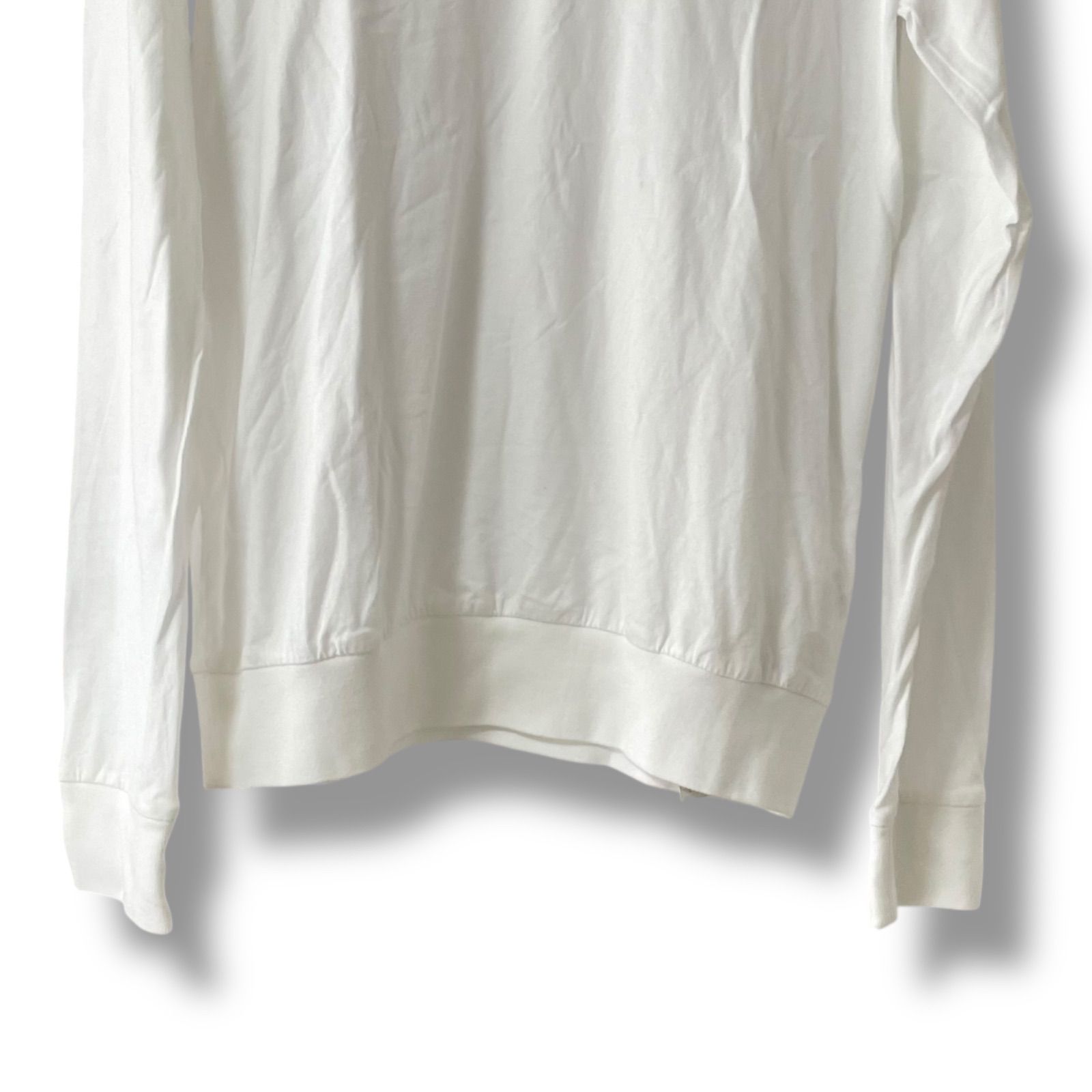 fedeli ニット　コットン　ホワイト FEDELI【フェデーリ】クルーネックニット ARG.8 ML. GIZA L. DUSTY 58